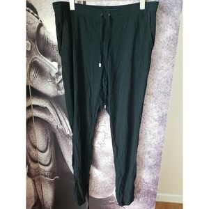 MICHAEL STARS Women's Drawstring Waist Black‎ Taper Leg Pant Jogger Size S